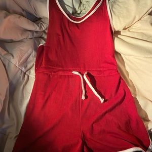 Hot Red Romper